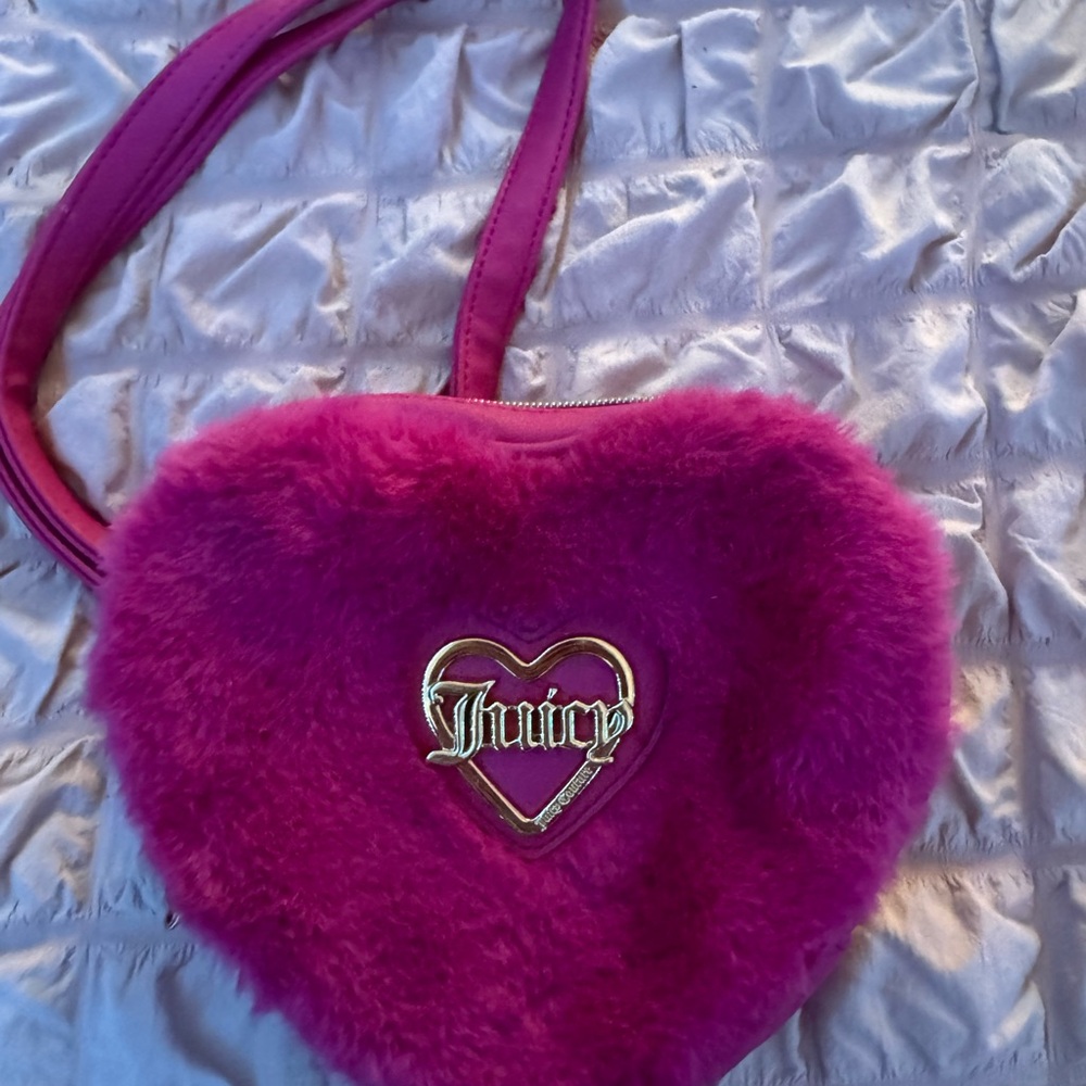 Juicy Couture Pink Fuzzy Mini Bag